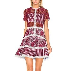 New Alexis Rustikan Dress in Burgundy Mosaic